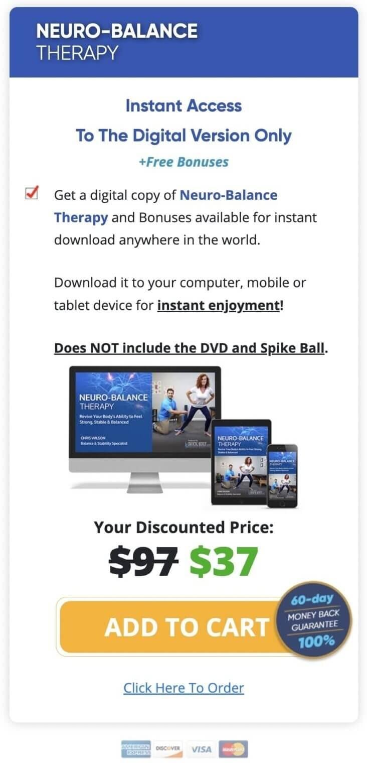 neuro balance therapy buy